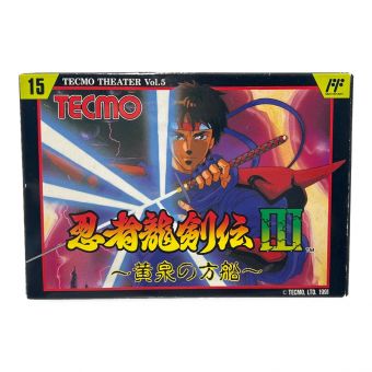 TECMO (テクモ) ファミコン用ソフト 説明書付 ※現状販売 忍者龍剣伝III 黄泉の方船 -