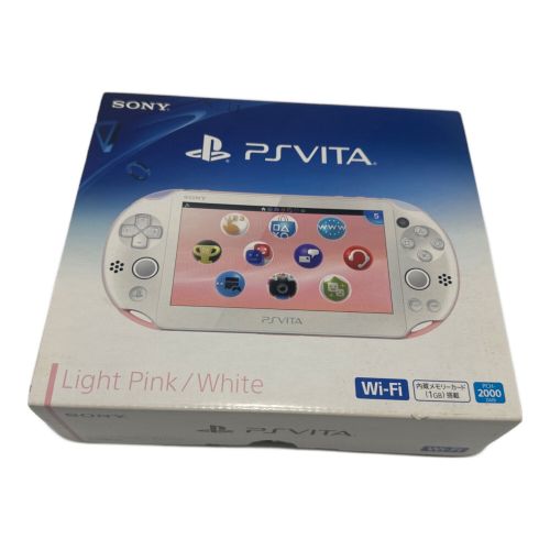 SONY (ソニー) PSVITA  ライトピンク/ホワイト PCH-2000[PSVITA] 内蔵1GB