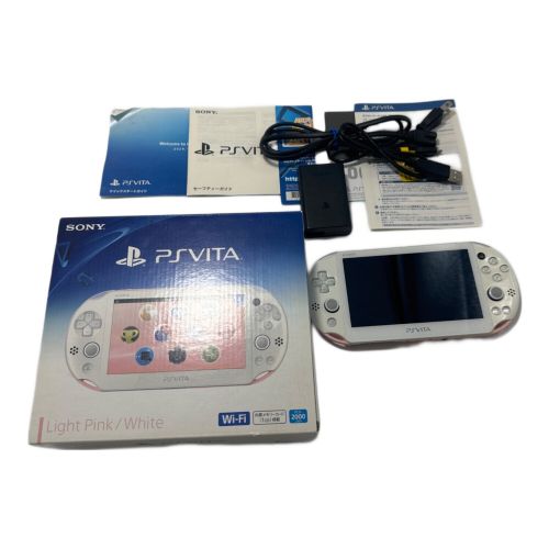 SONY (ソニー) PSVITA  ライトピンク/ホワイト PCH-2000[PSVITA] 内蔵1GB