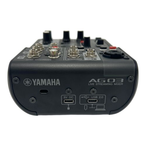 YAMAHA (ヤマハ) ライブストリーミングミキサー USBケーブル欠品 AG03MK2 通電確認のみ｜トレファクONLINE