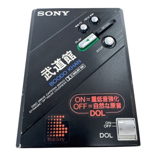 SONY (ソニー) STEREO CASSETTE PLAYER  BOODO KHAN 通電確認済 ジャンク品として DD-100 -