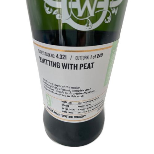 スコッチモルトウイスキーソサイエティー (-) 4.321 ハイランドパーク スコッチウィスキー 9年 KNITTING WITH PEAT 700ml