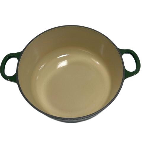 LE CREUSET (ルクルーゼ) 両手鍋 グリーン cocotte ronde 2.6L