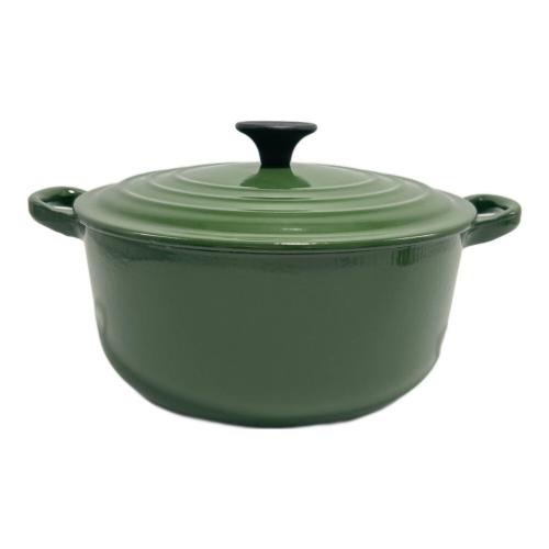 LE CREUSET (ルクルーゼ) 両手鍋 グリーン cocotte ronde 2.6L