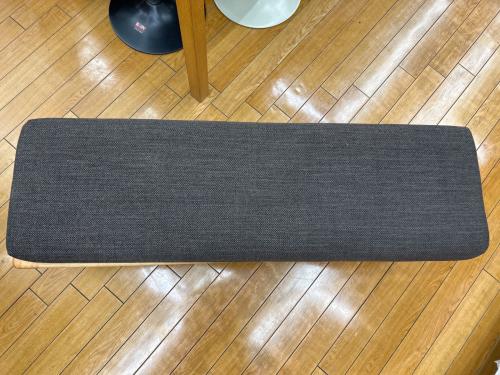 ニトリ ベンチ グレー 毛玉有 オークエスト 幅130cm