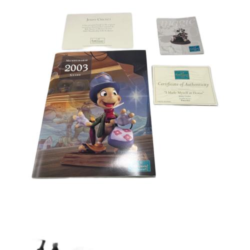 DISNEY (ディズニー) フィギュリン WDCC 箱/コイン/ピンバッチ付 2003年WDCSメンバーズギフト ジミニークリケット ピノキオ 1227473