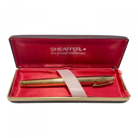 SHEAFFER 万年筆 レッド ゴールドトリム 専用ケース付 SHEAFFER (シェーファー) 万年筆｜トレファクONLINE
