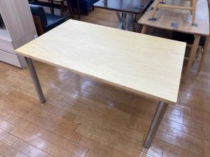 innovator (イノベーター) ダイニングテーブル ナチュラル×シルバー POLAR 幅135cm