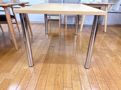 【※kks】innovator ダイニングテーブル ビンテージ innovator (イノベーター) ダイニングテーブル ナチュラル×シルバー