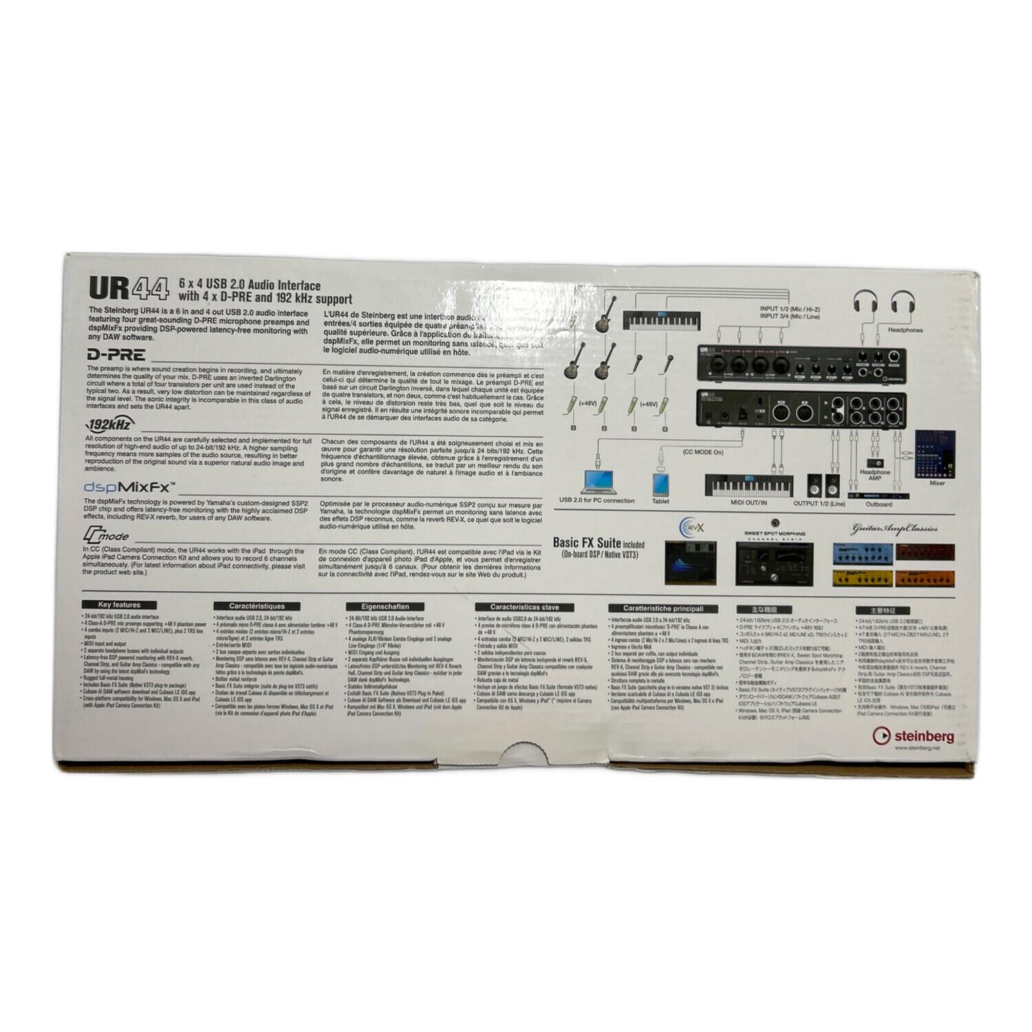 Steinberg (スタインバーグ) オーデイオインターフェイス UR44/程度AB