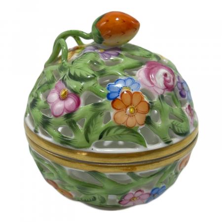 HEREND HVNGARY ヘレンド ハンガリー製 ボンボン入れ 小物入れ HEREND HVNGARY (ヘレンド) 透かしボンボン入れ｜トレファクONLINE