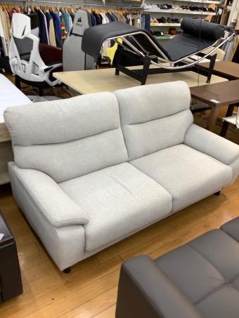 ニトリ 2人掛けソファー ライトグレー