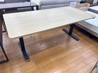 関家具 (セキカグ) 電動昇降デスク ナチュラル×ブラック HOPシリーズ 180×90×70～115cm
