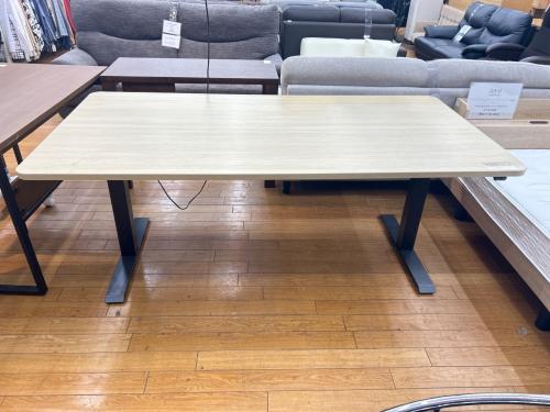 関家具 (セキカグ) 電動昇降デスク ナチュラル×ブラック HOPシリーズ 180×90×70～115cm