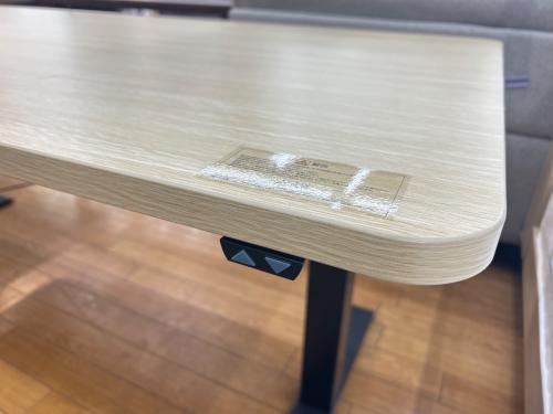 関家具 (セキカグ) 電動昇降デスク ナチュラル×ブラック HOPシリーズ 180×90×70～115cm