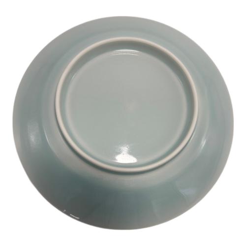 快山 (カイザン) 皿 青白磁 朝顔文 皿