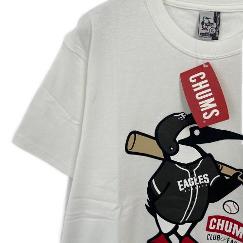 CHUMS (チャムス) 半袖Tシャツ メンズ SIZE L ホワイト 東北楽天ゴールデンイーグルス 2025 T-SHIRT