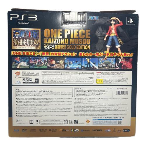 SONY (ソニー) PlayStation3 ONE PIECE 海賊無双 GOLD EDITION CECH-3000B OP 動作確認済み 03-27464401-5650136-CECH-3000B