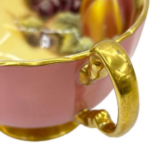 Aynsley (エインズレイ) カップ&ソーサー ピンク オーチャードゴールド