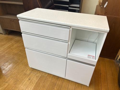 ニトリ キッチンカウンター ホワイト 381 スライド台 アルミナ2