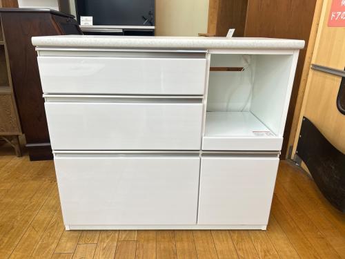 ニトリ キッチンカウンター ホワイト 381 スライド台 アルミナ2