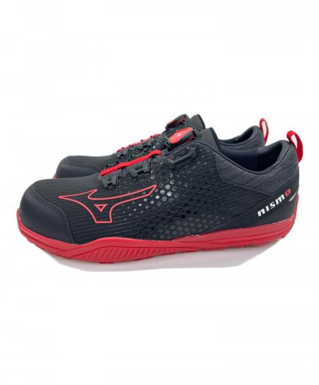 MIZUNO (ミズノ) 安全靴 メンズ SIZE 27cm ブラック×レッド nismo