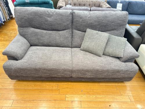 レイコージャパン 3人掛けソファー グレー 9636 布 幅:約196㎝