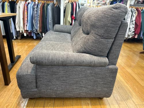 レイコージャパン 3人掛けソファー グレー 9636 布 幅:約196㎝