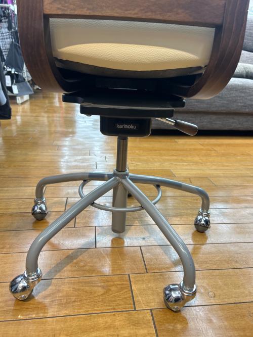 karimoku (カリモク) ワークチェアー ブラウン×グレー×ベージュ 1人掛け XT4100K423