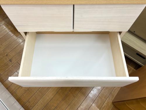 中村敬木工 (ナカムラタカシモッコウ) 5段チェスト ナチュラル×ホワイト DON NA