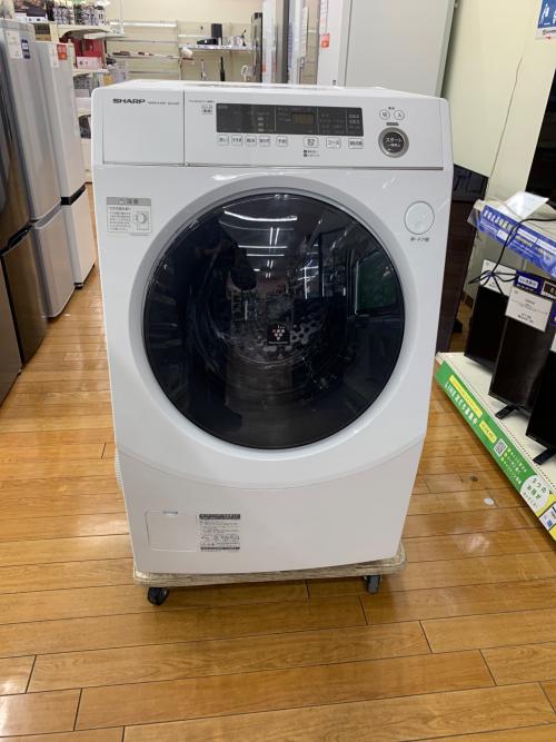 SHARP (シャープ) ドラム式洗濯乾燥機 ES-H10F-WL 2022年製 固定ボルト有り