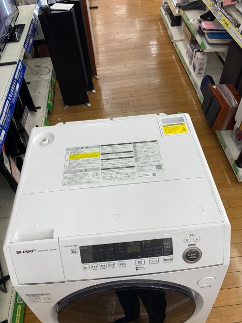 SHARP (シャープ) ドラム式洗濯乾燥機 ES-H10F-WL 2022年製 固定ボルト有り