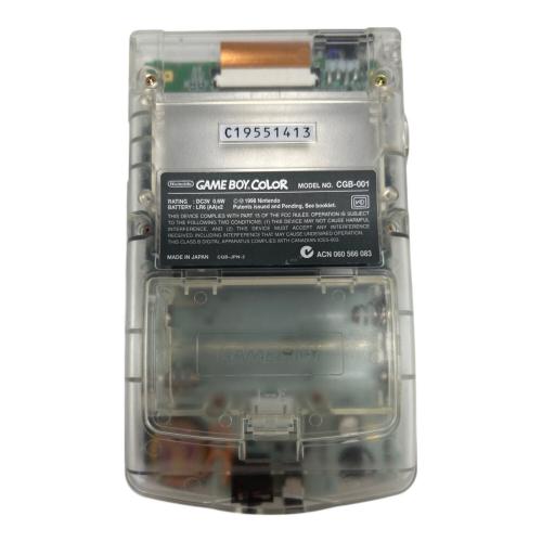 Nintendo (ニンテンドー) GAMEBOY COLOR クリア CGB-001 動作確認済み C19551413