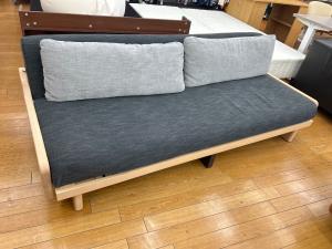 Meuble (モーブル) ソファーベッド ネイビー×ナチュラル ファブリック Rest 幅205cm