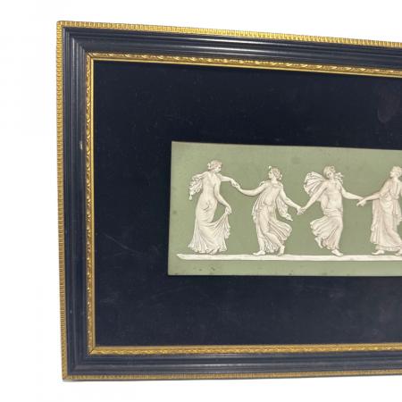 送料込み☆【陶板額】DANCING HOURS Wedgwood (ウェッジウッド) 陶額 ジャスパー “DANCING HOURS