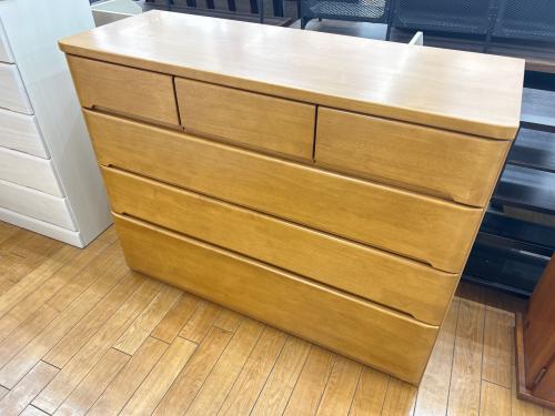 ニトリ ローチェスト ナチュラル 53 4段 木製 オウカ