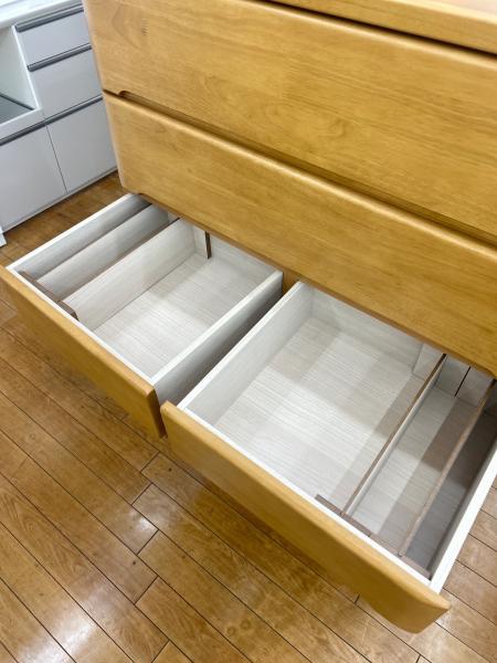 ニトリ 木製6段ハイチェストタンス アルナス アルダー材 ナチュラルウッド ニトリ 木製6段ハイチェストタンス アルナス アルダー材