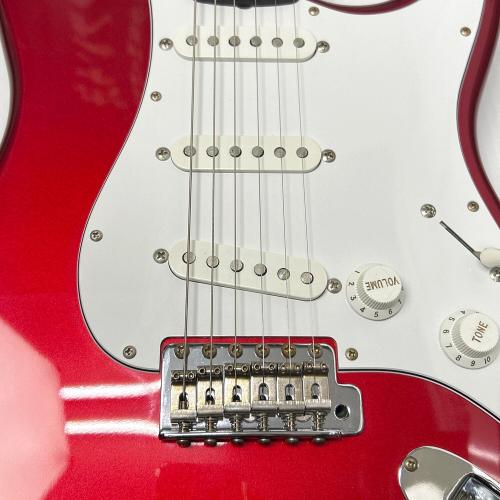 FENDER JAPAN エレキギター レッド/トラスロッド余裕あり/2025-10検品時12F2.25-1.75mm ストラトキャスター ST-STD 動作確認済み フジゲン製/94-95年製 日本製 T028901