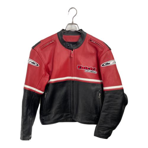 rstaichi (タイチ) レーシングレザージャケット メンズ SIZE XL レッド×ブラック 着脱式メッシュインナー付