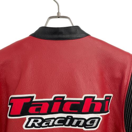 rstaichi (タイチ) レーシングレザージャケット メンズ SIZE XL レッド×ブラック 着脱式メッシュインナー付