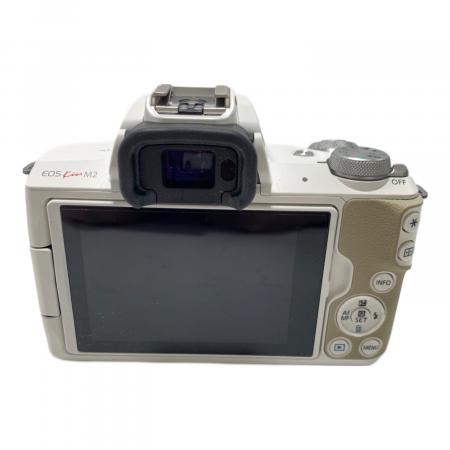 【美品】ミラーレスカメラEOS Kiss M2 CANON (キヤノン) ミラーレス一眼カメラ EOS Kiss M2 ダブルズーム
