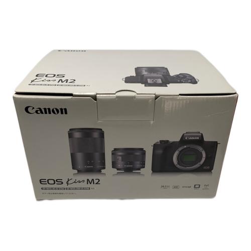 CANON (キヤノン) ミラーレス一眼カメラ EOS Kiss M2 ダブルズームキット ヨゴレ有