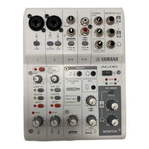 YAMAHA (ヤマハ) オーディオインターフェイス ケーブル欠品 AG 06 MK2 動作未確認 -