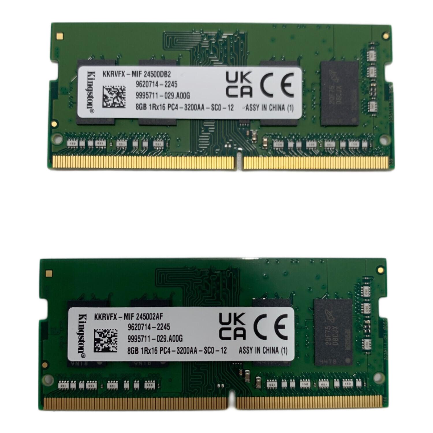 KINGSTON (キングストン) ノートPC用メモリ DDR4 8GB×2枚 16GB 3200MHz