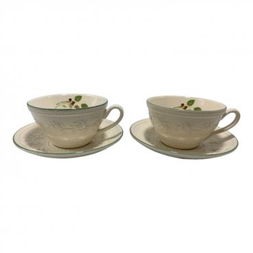 未使用 ウェッジウッド ティーガーデン レモン&ジンジャー 3ピースセット Wedgwood (ウェッジウッド) カップ&ソーサー レモン＆ジンジャー