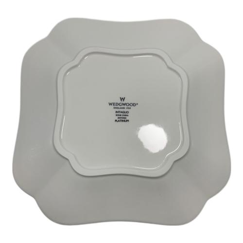Wedgwood (ウェッジウッド) プレート インタグリオプラチナスクエアディッシュ