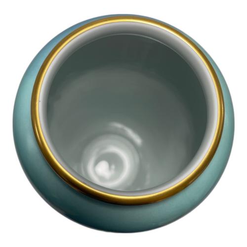 深川製磁 (フカガワセイジ) 花瓶 スカイブルー/木箱付き