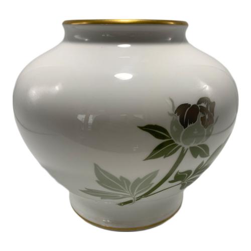 大倉陶園 (オオクラトウエン) 花瓶 金銀彩牡丹