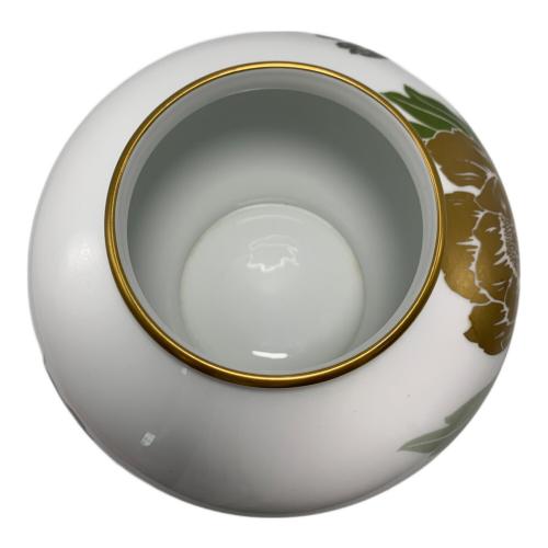 大倉陶園 (オオクラトウエン) 花瓶 金銀彩牡丹