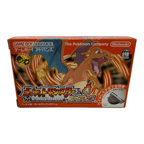 ポケットモンスター ファイアレッド[ワイヤレスアダプタ同梱] ゲームボーイアドバンス用ソフト 【ソフト取説欠品】/ワイヤレスアダプタ・チラシ系印刷物付 -